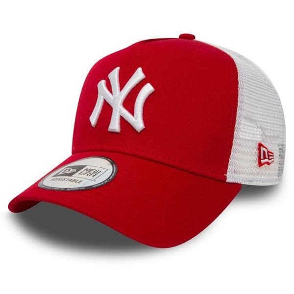 E-shop New Era 9Forty Trucker Clean NY Yankees Scarlet Red - UNI