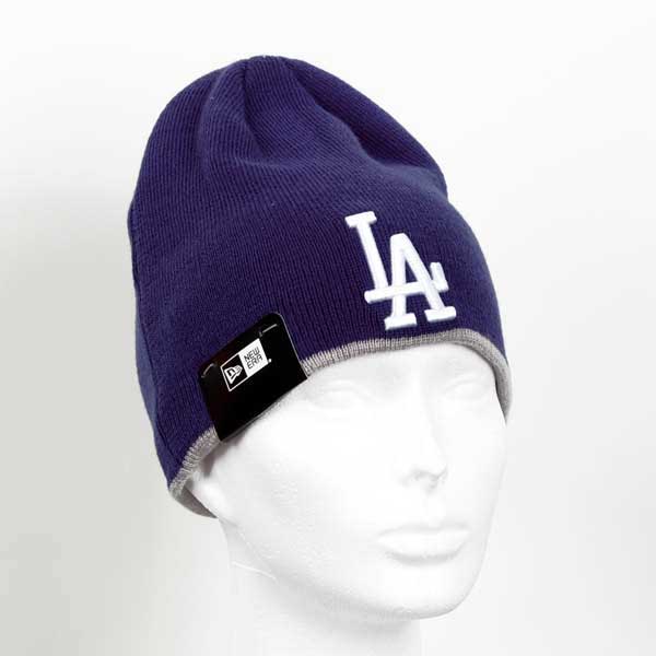 E-shop Zimná čapica New Era MLB Team Skull knit LA Dodgers Navy - UNI