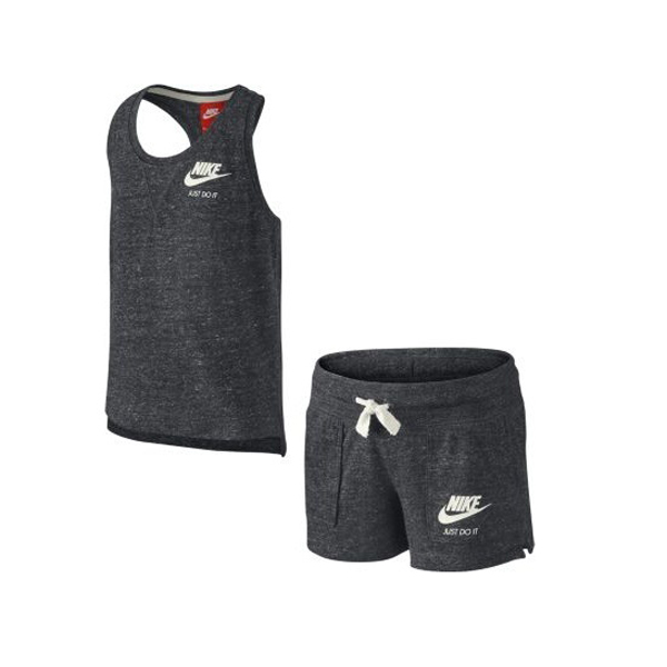 E-shop KIDS Nike Gym Vitage Tank And Shorts Set Little Girls Grey 728841-060 - L
