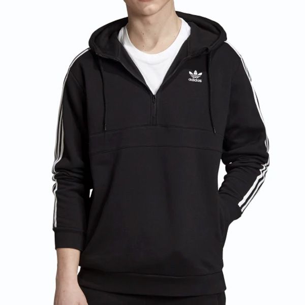Adidas Originals 3-Stripes Zip Hoodie Black