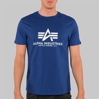 Pánske tričko Alpha Industries Basic T-Shirt Blue