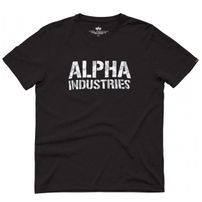 Pánske tričko Alpha Industries Camo Print Tee Black