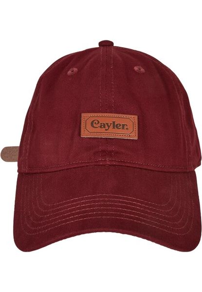 Cayler & Sons Classy Patch Curved Cap bordeaux