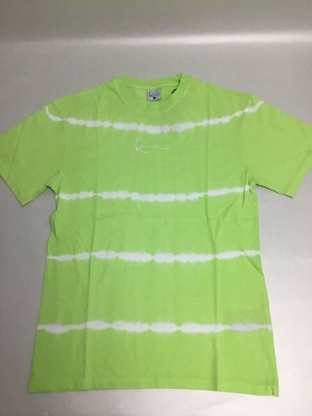 Karl Kani T-shirt Small Signature Stripe Tie Dye Tee mint/white