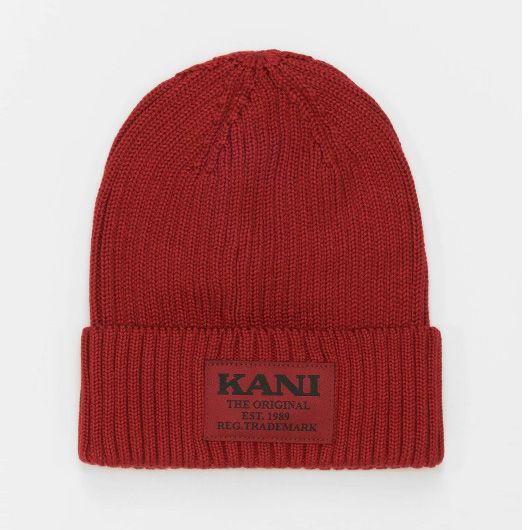 Zimná čapica Karl Kani Woven Retro Classic Beanie Red
