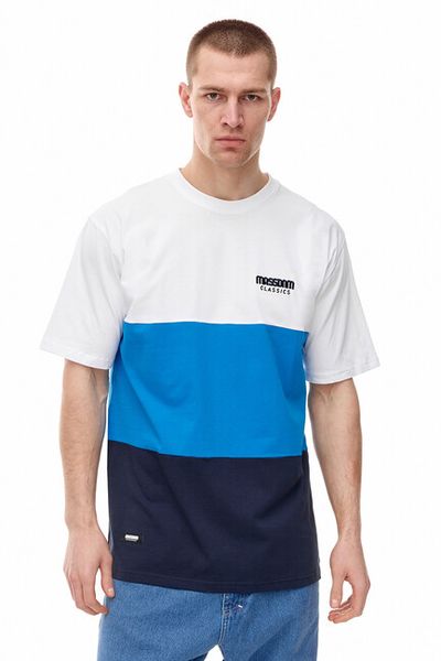 Mass Denim Zone T-shirt white/blue/navy