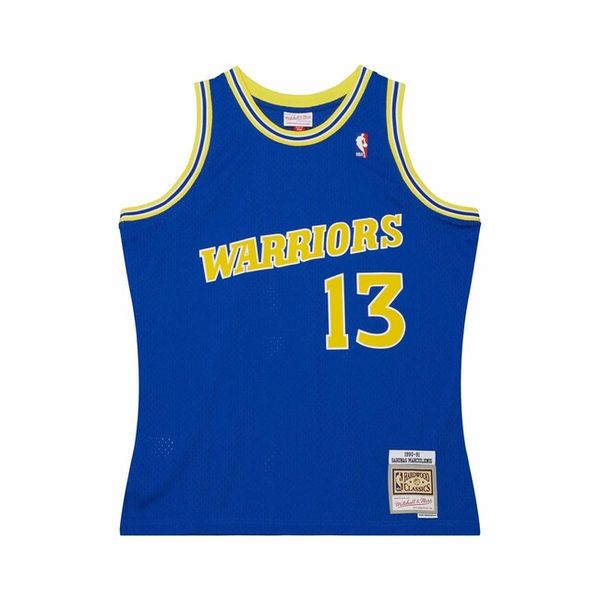 Mitchell & Ness Golden State Warriors #13 Sarunas Marciulionis Road Jersey royal