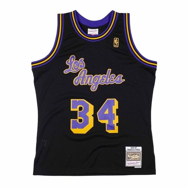 Mitchell & Ness Los Angeles Lakers #34 Shaquille O'Neal Swingman Jersey black