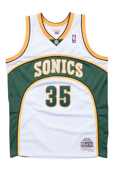Mitchell & Ness Seattle Supersonics #35 Kevin Durant Swingman Jersey white/white