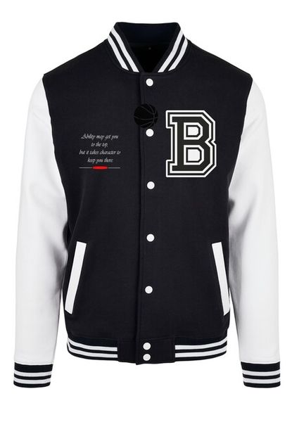 Mr. Tee Baller College Jacket black/white