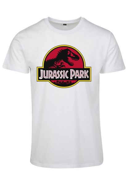 Mr. Tee Jurassic Park Logo Tee white