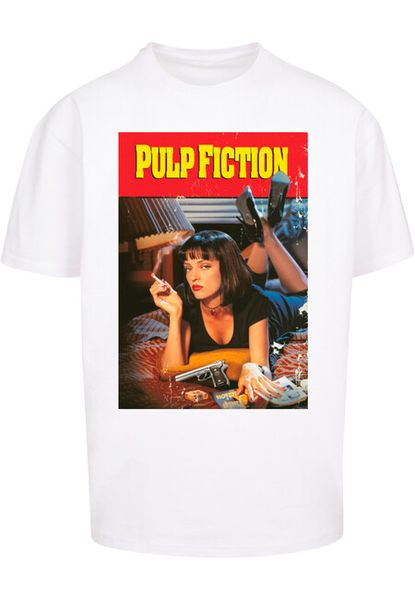 Mr. Tee Pulp Fiction Poster Oversize Tee white