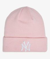 Zimná čapica New Era Essential Knit Cuff Beanie NY Yankees Pink