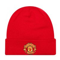 Zimná čapica New Era Manchester United Essential Cuff Knit Red