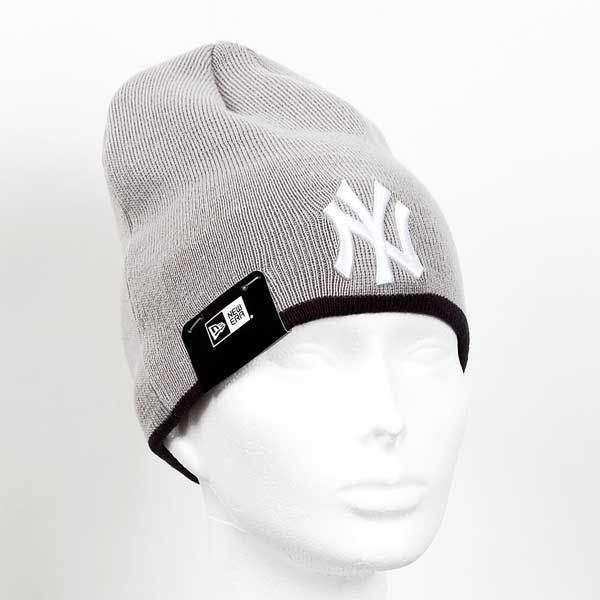 Zimná čapica New Era MLB Team Skull knit NY Yankees Grey