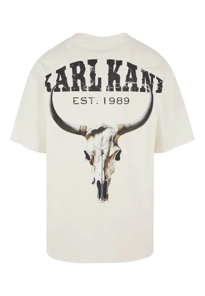 T-shirt Karl Kani Small Signature Washed Heavy Jersey Skull Tee off white