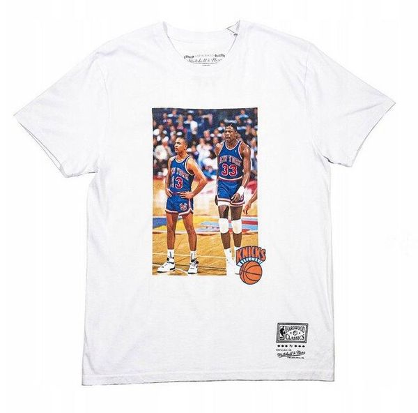 T-shirt Mitchell & Ness New York Knicks NBA Player Photo Tee white