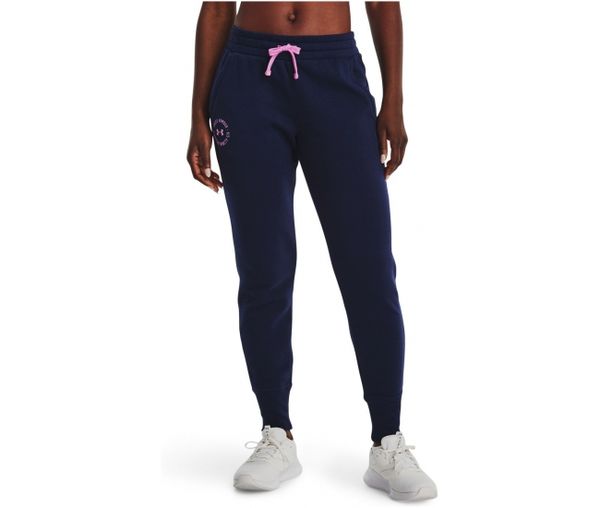 Under Armour Rival Fleece Crest Joggers-NVY