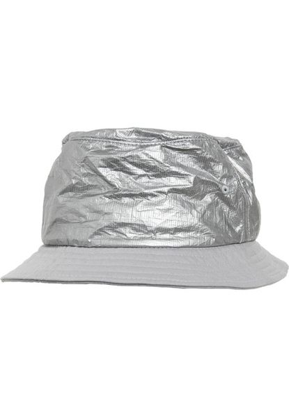 Urban Classics Crinkled Paper Bucket Hat silver