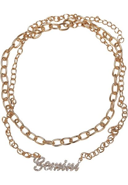 Urban Classics Diamond Zodiac Golden Necklace gemini