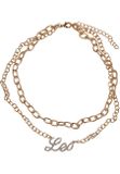 Urban Classics Diamond Zodiac Golden Necklace leo