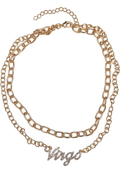 Urban Classics Diamond Zodiac Golden Necklace virgo