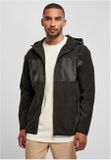 Urban Classics Hooded Micro Fleece Jacket black
