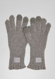 Urban Classics Knitted Wool Mix Smart Gloves heathergrey
