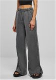Urban Classics Ladies Heavy Terry Garment Dye Slit Pants darkshadow