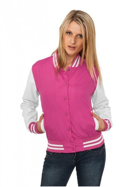 Urban Classics Ladies Light College Jacket fus/wht