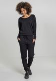 Urban Classics Ladies Long Sleeve Terry Jumpsuit black