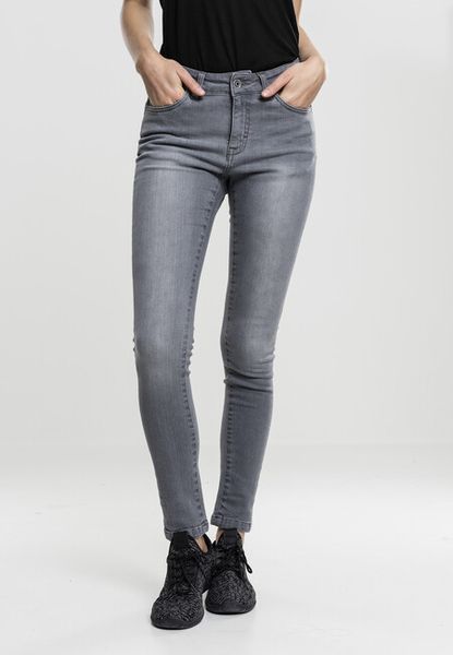 Urban Classics Ladies Skinny Denim Pants grey