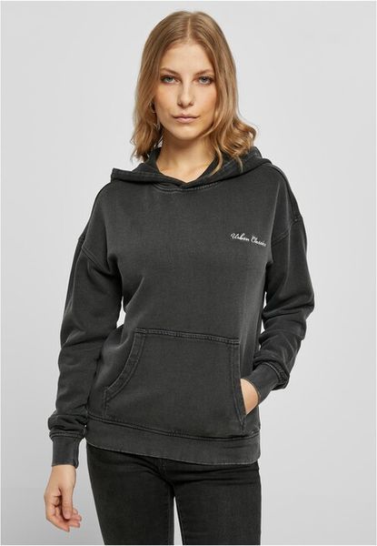 Urban Classics Ladies Small Embroidery Terry Hoody black