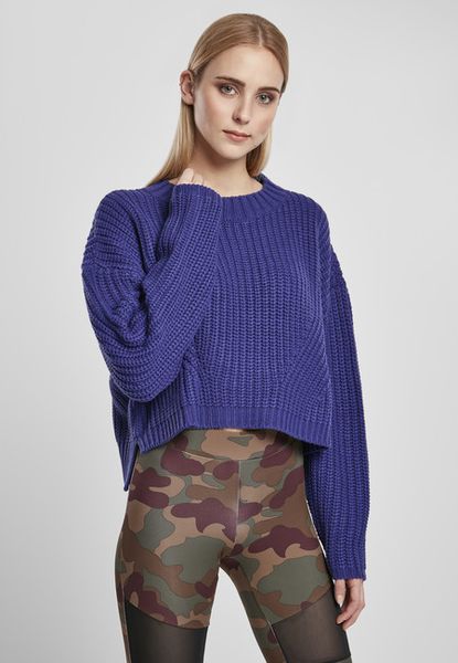 Urban Classics Ladies Wide Oversize Sweater bluepurple
