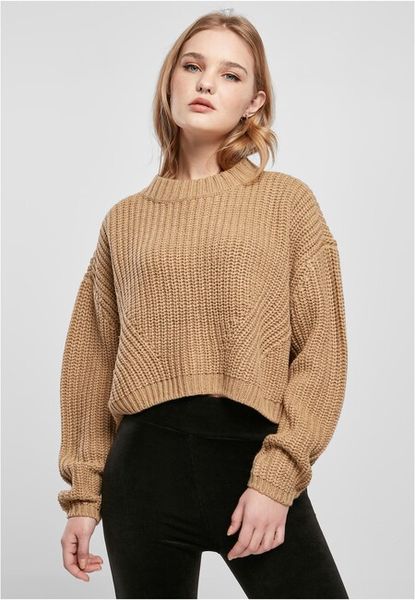 Urban Classics Ladies Wide Oversize Sweater unionbeige