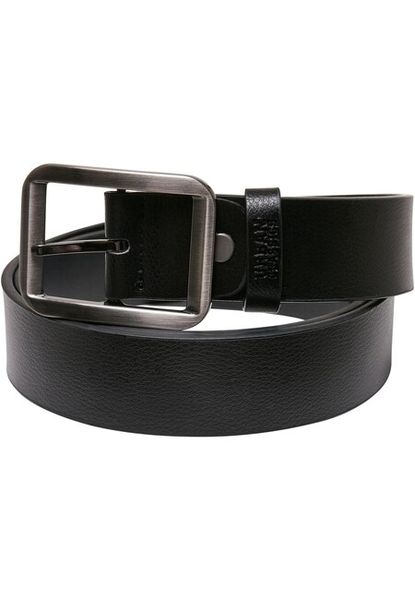 Urban Classics Synthetic Leather Thorn Buckle Basic Belt black