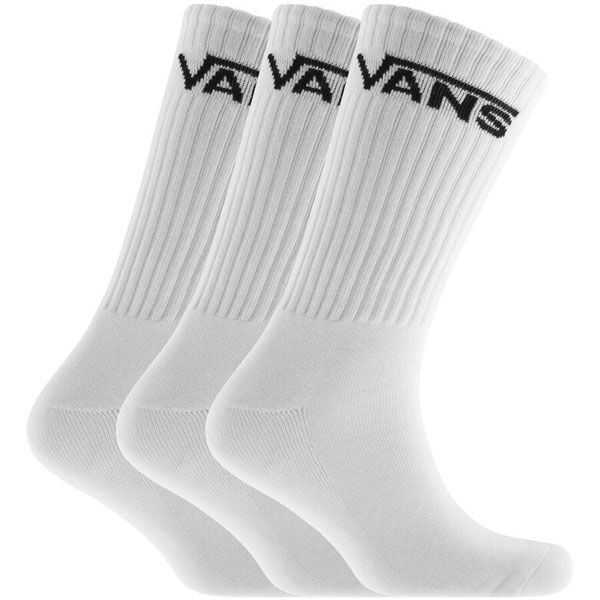 Pánské Ponožky VANS MN CLASSIC Crew 3 pairs White Size 38,5-42EU