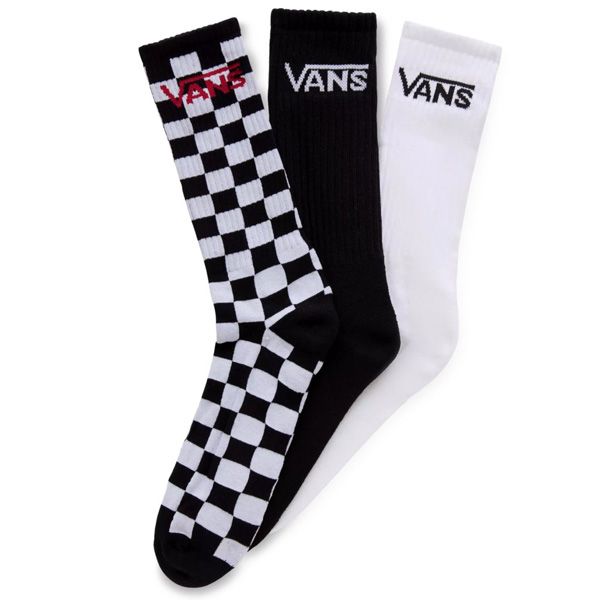 Pánské Ponožky VANS MN CLASSIC Crew Socks Black/White 9,5-13