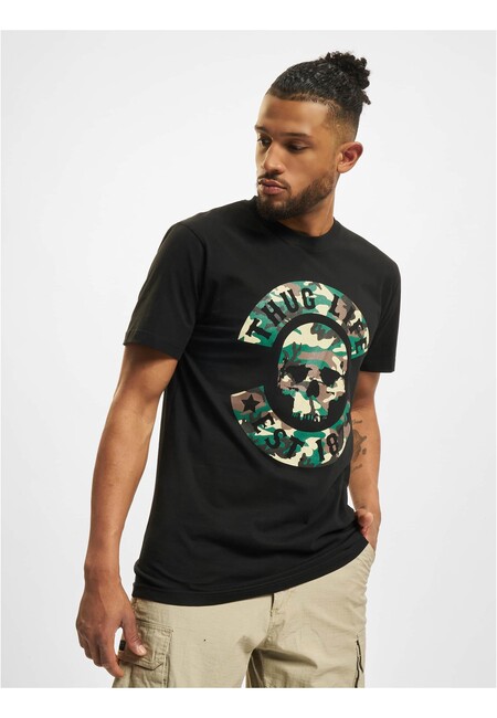 Thug Life B. Camo T-Shirt black - Size:L