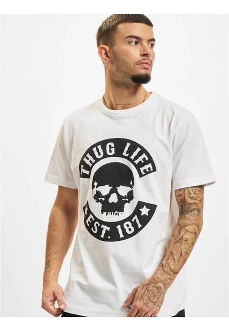 Thug Life B.Skull T-Shir white - S