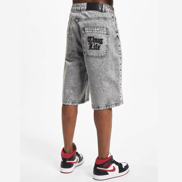 Thug Life Denim Shorts Grow grey - 44