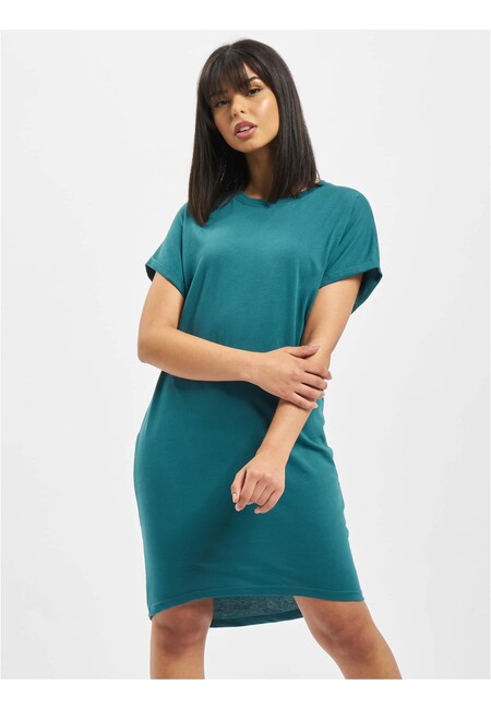 E-shop Urban Classics Agung Dress turquoise - XS