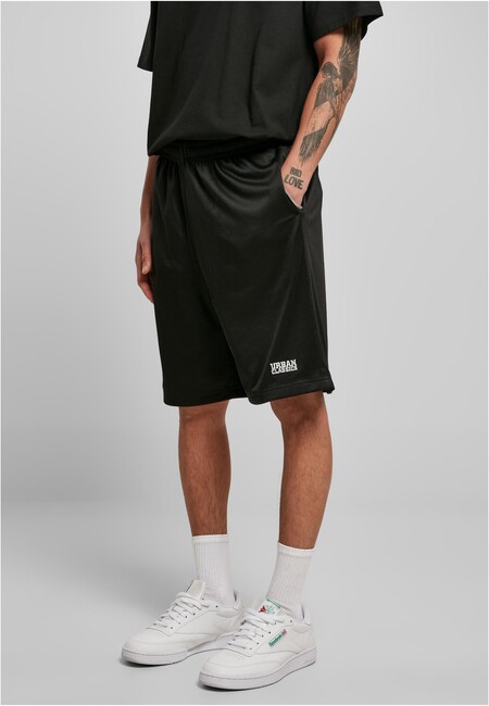 Urban Classics Basic Mesh Shorts black - XXL