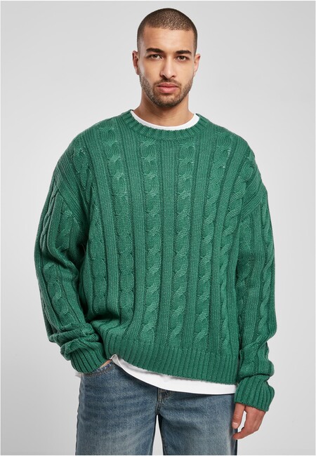 Urban Classics Boxy Sweater green - S