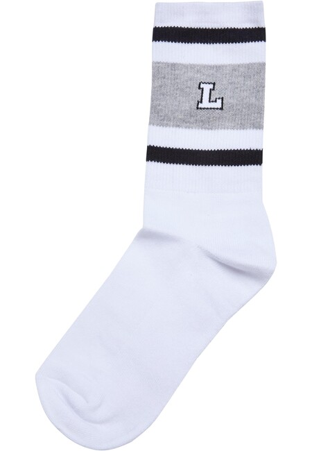 E-shop Urban Classics College Team Socks black/heathergrey/white - 39–42