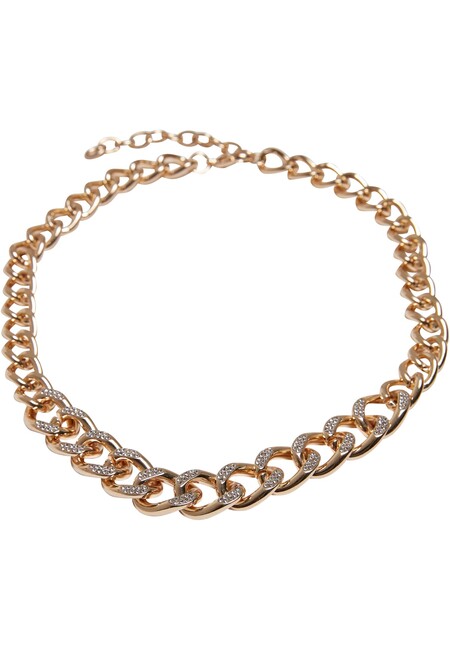 Urban Classics Comet Crystal Necklace gold - UNI