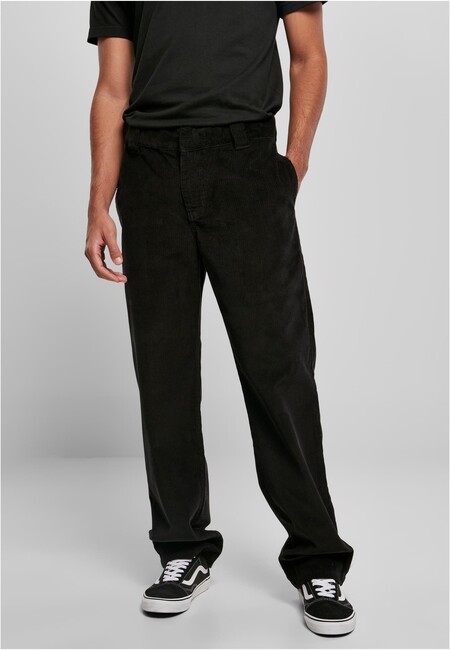Urban Classics Corduroy Workwear Pants black - 32