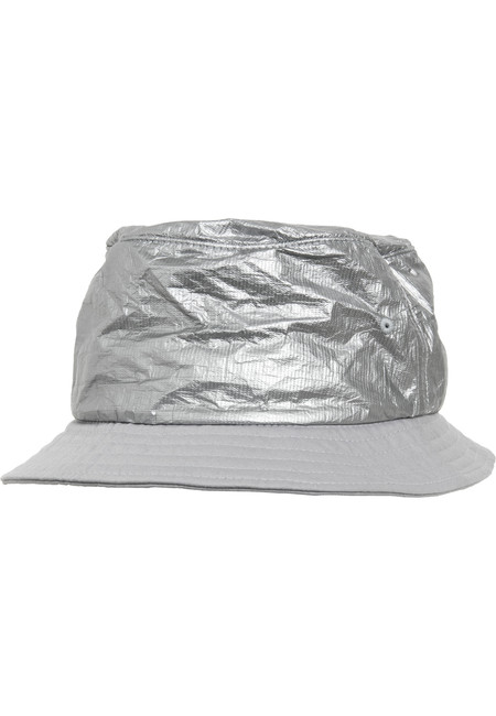 Urban Classics Crinkled Paper Bucket Hat silver - UNI