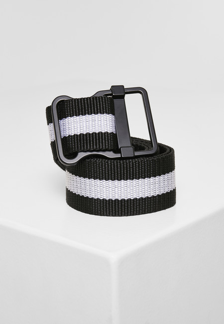 Urban Classics Easy Belt with Stripes black/white - S/M