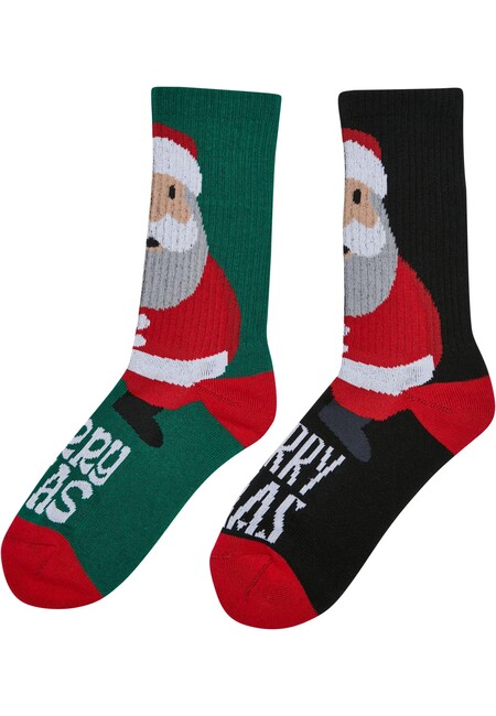 Urban Classics Fancy Santa Socks 2-Pack multicolor - 35–38